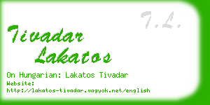 tivadar lakatos business card